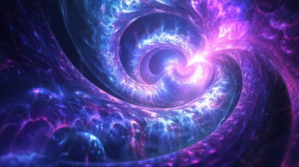 A swirling nebula of vibrant colors and luminous energy