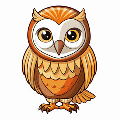 barn owl on a branch