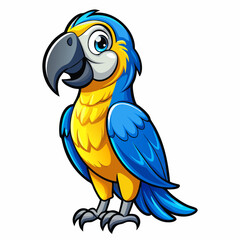 blue and yellow macaw