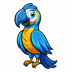 blue and yellow macaw