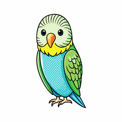 budgerigar budgie bird with background