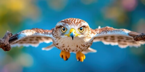 Silent Soar Hawk Banner