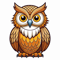 great horned owl on a branch