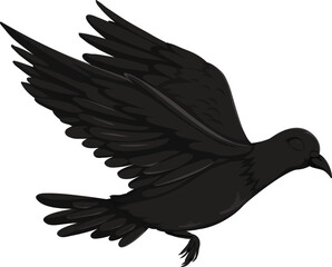 Obraz premium set of silhouettes of bird vector art background 