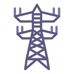 Tower Vector Design Icon Style
