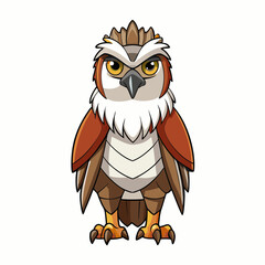 osprey bird vector illustration