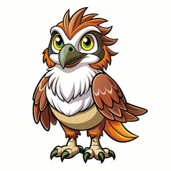 osprey bird vector illustration