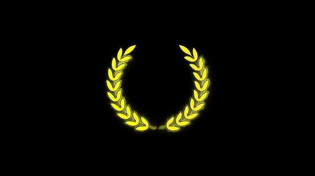 golden laurel wreath, laurel wreath fire