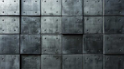 Dark concrete tiles wall texture background design