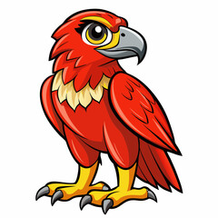illustration of a cartoon hawk