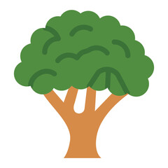 Royal Oak Tree Vector Design Icon Style