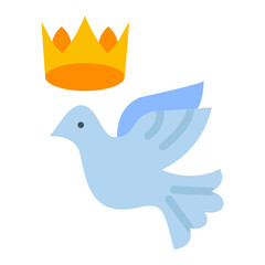 Royal Dove Vector Design Icon Style