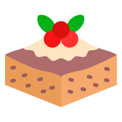 Tiramisu Vector Design Icon Style
