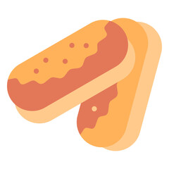Eclair Vector Design Icon Style