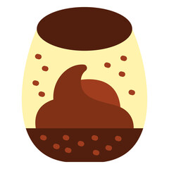 Chocolate Mousse Vector Design Icon Style