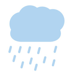 Rain Cloud Vector Design Icon Style