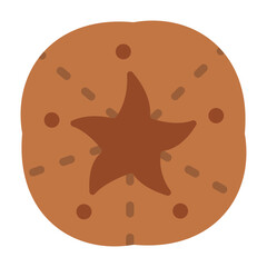 Sand Dollar Vector Design Icon Style