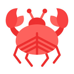 Crab Vector Design Icon Style
