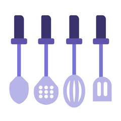 Cooking utensils Vector Design Icon Style