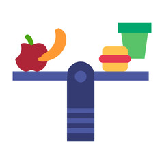 Balanced plate Vector Design Icon Style