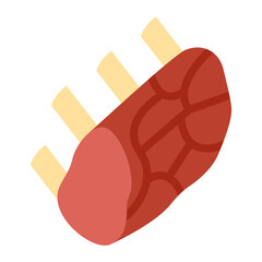 Prime rib Vector Design Icon Style