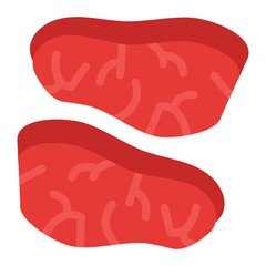 Tenderloin cut Vector Design Icon Style