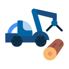 Wood harvesting Vector Design Icon Style