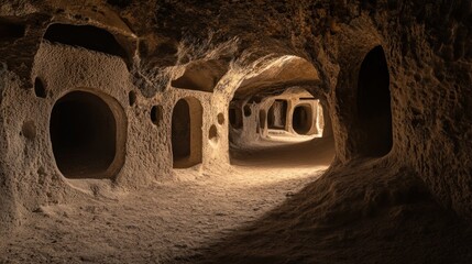 Derinkuyu underground city in Cappadocia