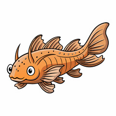 vector illustration of corydoras catfish