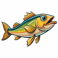 haddock fish on a white background