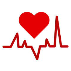 Heartbeat Vector Design Icon Style