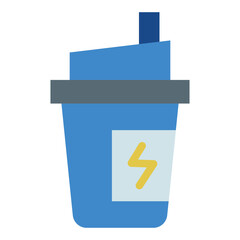 Protein Shake Vector Design Icon Style