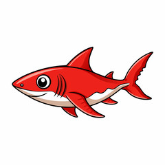 cartoon shark vector illustration