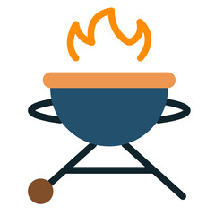 Grill Vector Design Icon Style
