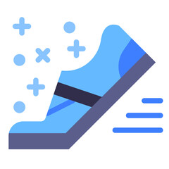 Fototapeta premium Running Shoe Vector Design Icon Style