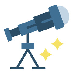 Telescope Vector Design Icon Style