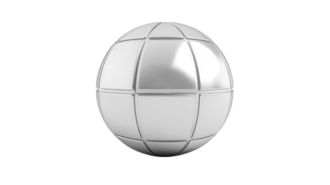 Playful blue and white ball on a classic plaid background, vibrant textured image