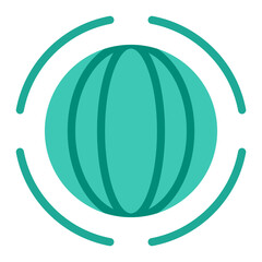 Longitude Vector Design Icon Style