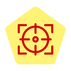 Target Sight Vector Design Icon Style