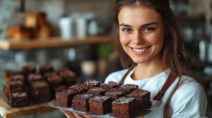 Gourmet Brownies Bliss: Indulgent Homemade Desserts and Creative Pastry Presentation