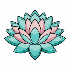 lotus flower vector illustration