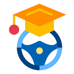 Driving School Vector Design Icon Style