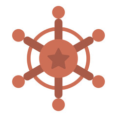 Steering wheel Vector Design Icon Style