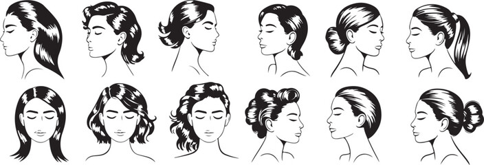 Obraz premium Beauty salon woman illustration