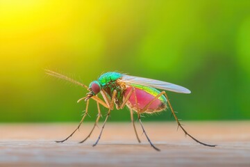Fototapeta premium Close-up Mosquito Banner