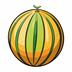 vector illustration of a melonette