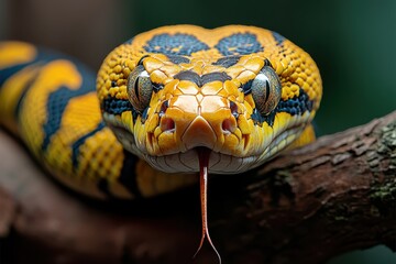 Obraz premium Close-up Snake Banner