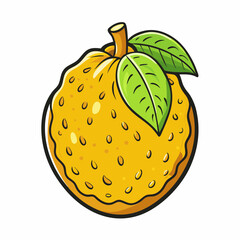 vector illustration of an ugli fruit