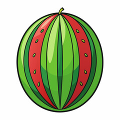 watermelon vector illustration