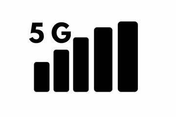 3d bar graph , 5G Internet bar, Internet bar, Internet signal 5G, 